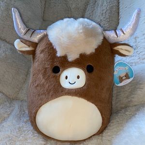 SOLD Calton highland cow NWT 12" SQUISHMALLOW Cracker Barrel Exclusive Rare